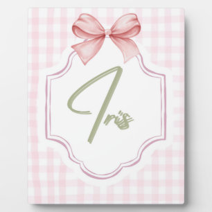 Personalisiert Iris Baby Girl Kinderzimmer Art Pin Fotoplatte