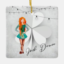 Personalisiert Irish Dance Closing Christmas Keramikornament