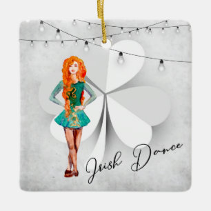 Personalisiert Irish Dance Closing Christmas Keramikornament