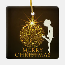 Personalisiert Irish Dance Golden Christmas
