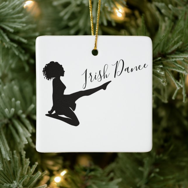 Personalisiert Irish Dance Soft Shooting Christmas Keramikornament (Baum)
