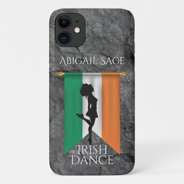 Personalisiert Irish Dancer - Flag Ireland Dance Case-Mate iPhone Hülle (Rückseite)