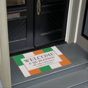 Personalisiert IRISH FLAG Willkommen Fußmatte