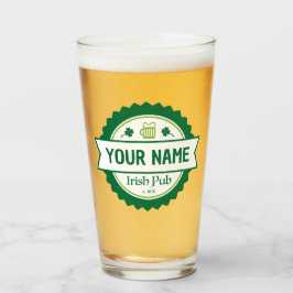 Personalisiert Irish Pub 16 oz. Bierglas Glas