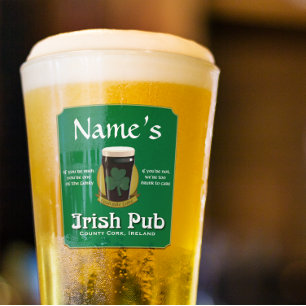 Personalisiert Irish Pub Pint Glas