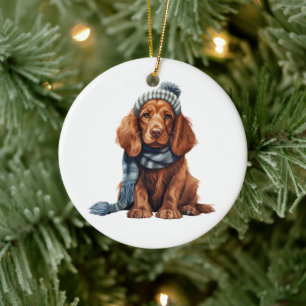 Personalisiert Irish Setter Dog Keramik Ornament