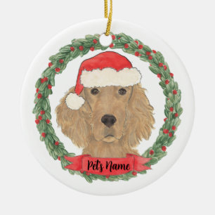 Personalisiert Irish Setter Keramik Ornament