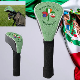 Personalisiert Irish USA Flags Kleeblatt Golf Headcover