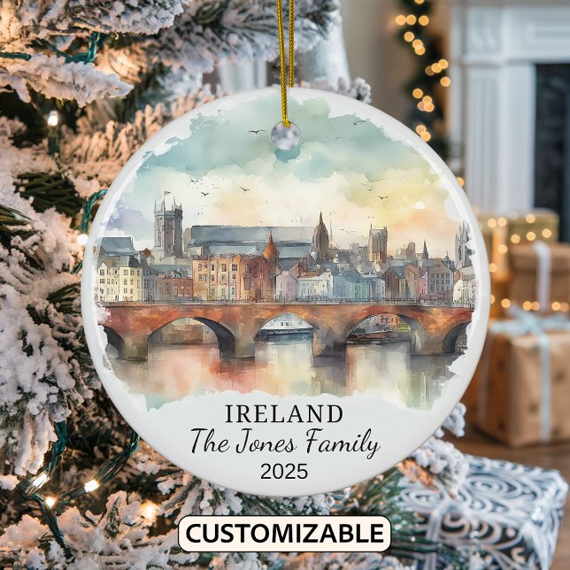 Personalisiert Irland Ornament, Irland Geschenk Keramik Ornament (Von Creator hochgeladen)