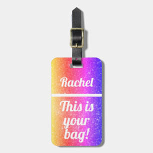 Personalisiert ist dieses Ihr Tasche   lustiger Gepäckanhänger