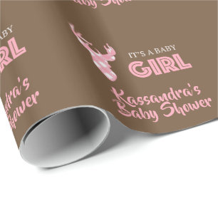 Personalisiert ist es ein Girl Deer Wrapping Paper Geschenkpapier