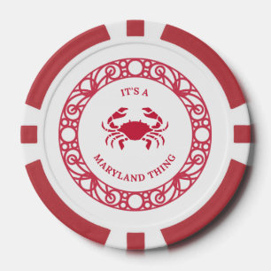 PERSONALISIERT IST ES EINE MARYLAND-SACHE (CRABS) POKERCHIPS