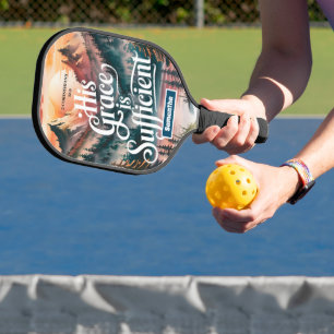 Personalisiert ist seine Gnade ausreichend Christl Pickleball Schläger