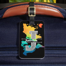 Personalisiert J Initial Silver Monogram - Ihr Nam