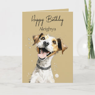 Personalisiert Jack Russell Karte