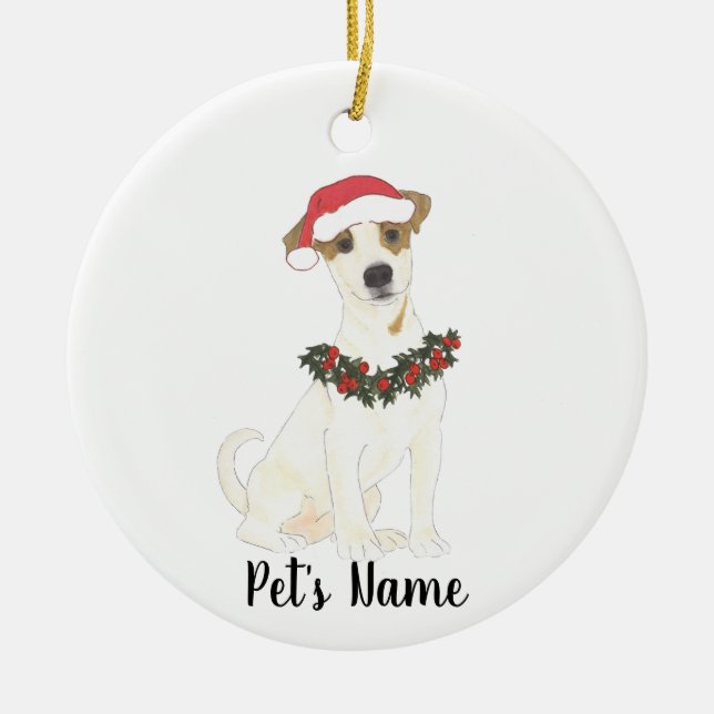 Personalisiert Jack Russell Terrier Keramik Ornament (Vorne)