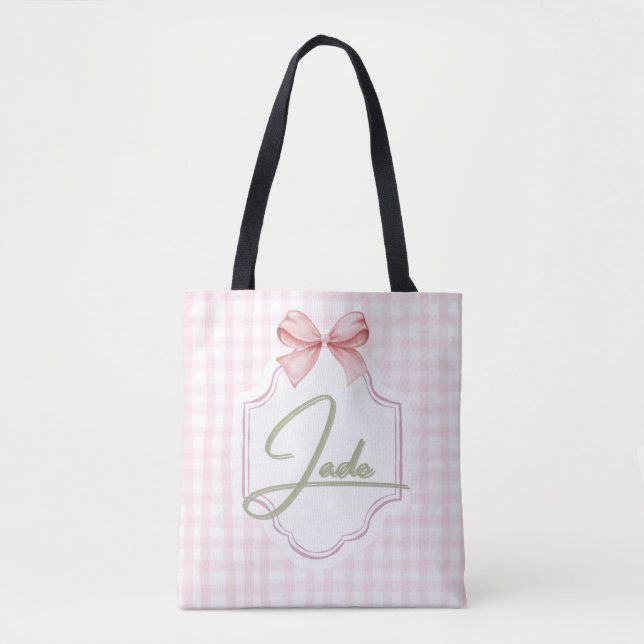 Personalisiert Jade Baby Girl Kinderzimmer Bow&Gin (Vorderseite)
