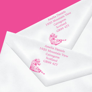 Personalisiert Jaguar New Zuhause Address Rubber B Permastempel