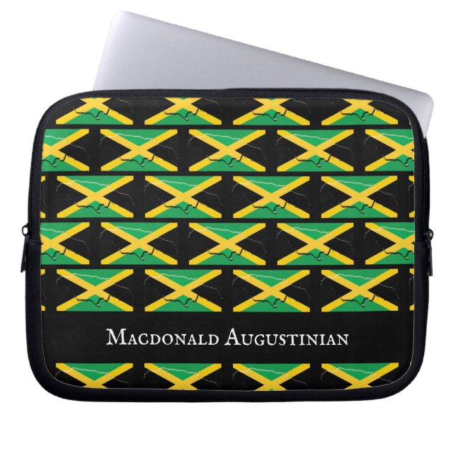 Personalisiert JAMAICA FLAG Laptopschutzhülle (Vorderseite)