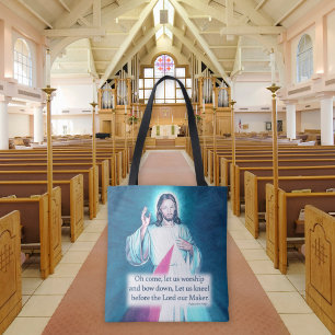 Personalisiert Jesus Sacro Heart Tote Tasche