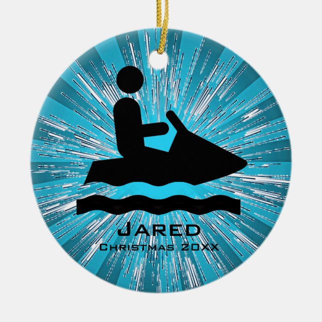 Personalisiert Jet Ski Ornament (Vorne)