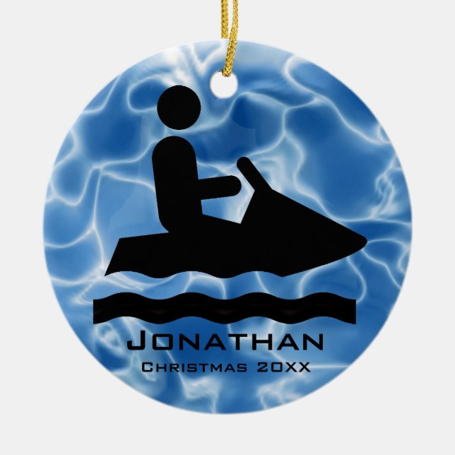 Personalisiert Jet Ski Ornament (Vorne)