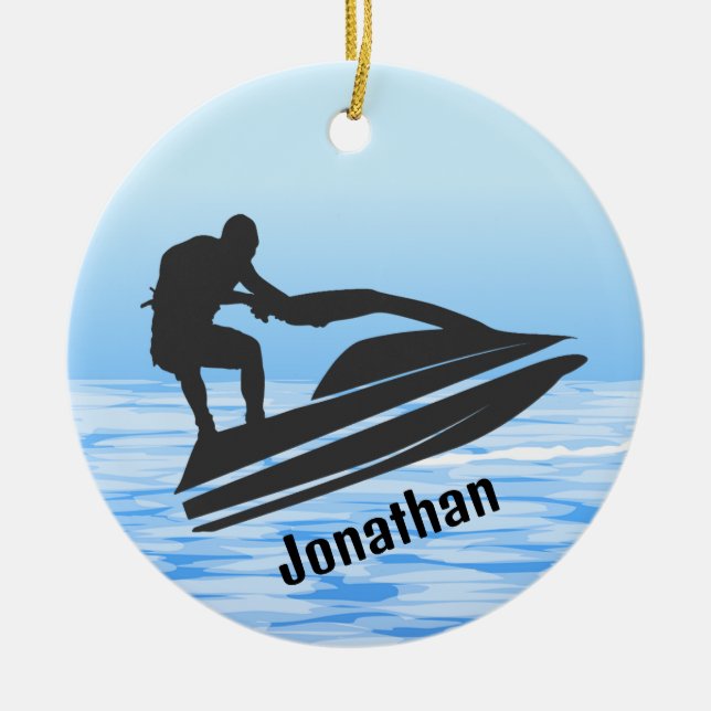 Personalisiert Jet Ski Ornament (Vorne)