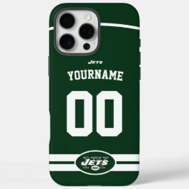Personalisiert Jets Jersey American Football iPhone 16 Pro Max Hülle