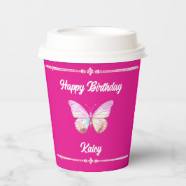 Personalisiert Jewel Butterfly Cup Pappbecher