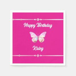 Personalisiert Jewel Butterfly Paper Napkin Serviette