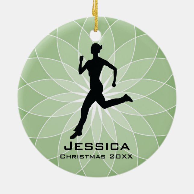 Personalisiert Jogger Runner Ornament (Hinten)