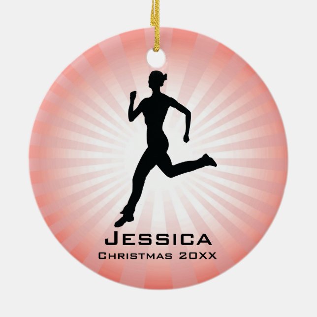 Personalisiert Jogger Runner Ornament (Hinten)