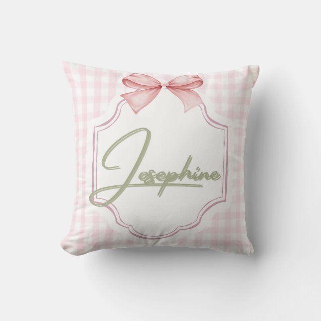 Personalisiert Josephine Baby Girl Kinderzimmer Gi Kissen (Vorderseite)