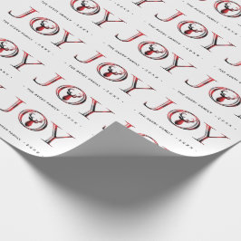 Personalisiert Joy Elegante Weihnachten Geschenkpapier