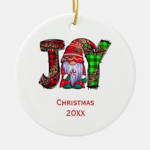 Personalisiert Joy Gnomes Frohe Weihnachten Keramik Ornament