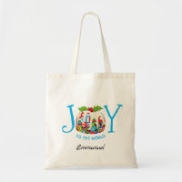 Personalisiert | JOY TO THE WORLD Flag