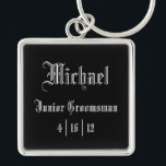 Personalisiert Junior Trauzeuge Schlüsselanhänger<br><div class="desc">Personalisiert Junior Trauzeuge Schlüsselanhänger</div>