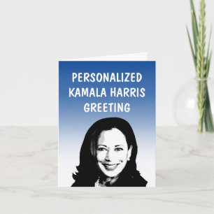 Personalisiert Kamala Harris Grußkarte Karte