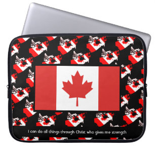 Personalisiert KANADA FLAG Laptopschutzhülle