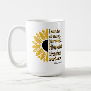 Personalisiert kann ich alles machen Sonnenblumen  Kaffeetasse