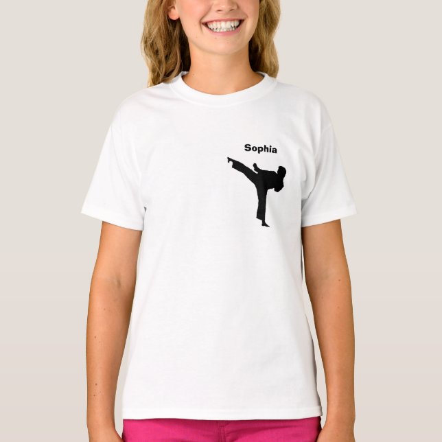 Personalisiert Karate Shirt (Vorderseite)