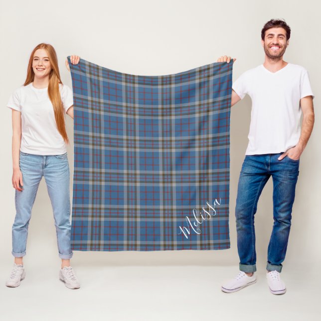 Personalisiert Karierte Clan Thompson Tartan Fleecedecke (Beispiel)