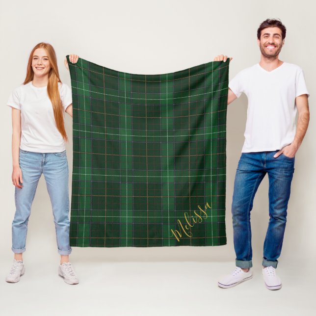 Personalisiert Karierter Clan Walsh Tartan Fleecedecke (Beispiel)