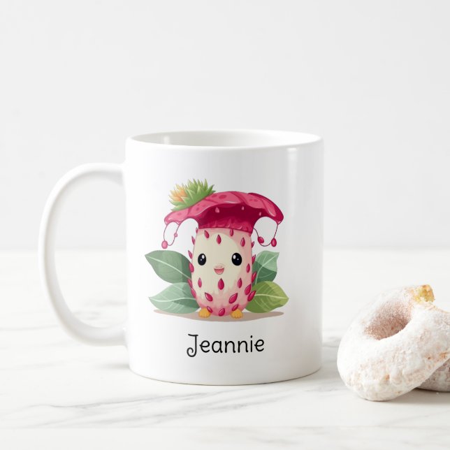 Personalisiert Kawaii Cartoon Kindergarten Graduat Kaffeetasse (Mit Donut)