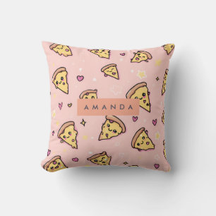 Personalisiert Kawaii Fun Pizza Slice Muster Kissen