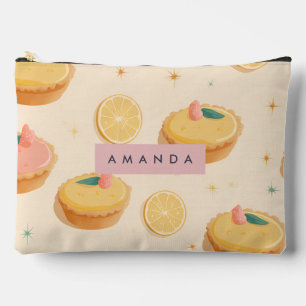 Personalisiert Kawaii Lemon Tart Pattern Zubehörtasche