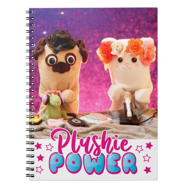 Personalisiert Kawaii Niedlich Plushie Power Foto Notizblock (Vorderseite)