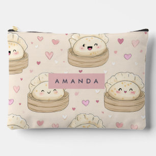 Personalisiert Kawaii Pastel Dumpling Muster Zubehörtasche