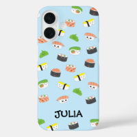 Personalisiert Kawaii, Sushi-Illustration blau nie