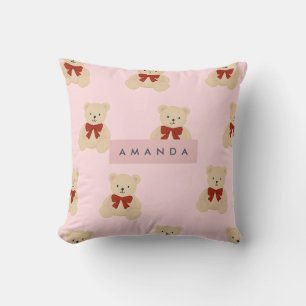 Personalisiert Kawaii Teddy Bear Pattern Kissen